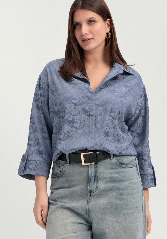 Блуза из шелка с рисунком шир.  580, рис. 6