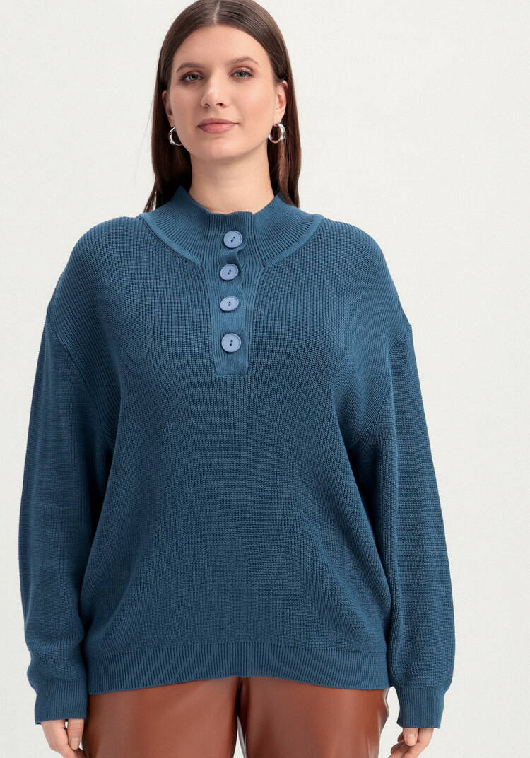 Джемпер со стойкой на пуговицах шир.  750, рис. 12