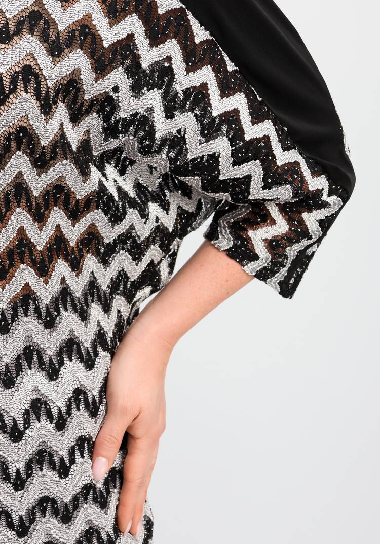 Блуза с люрексом-зигзаг шир.  750, рис. 6