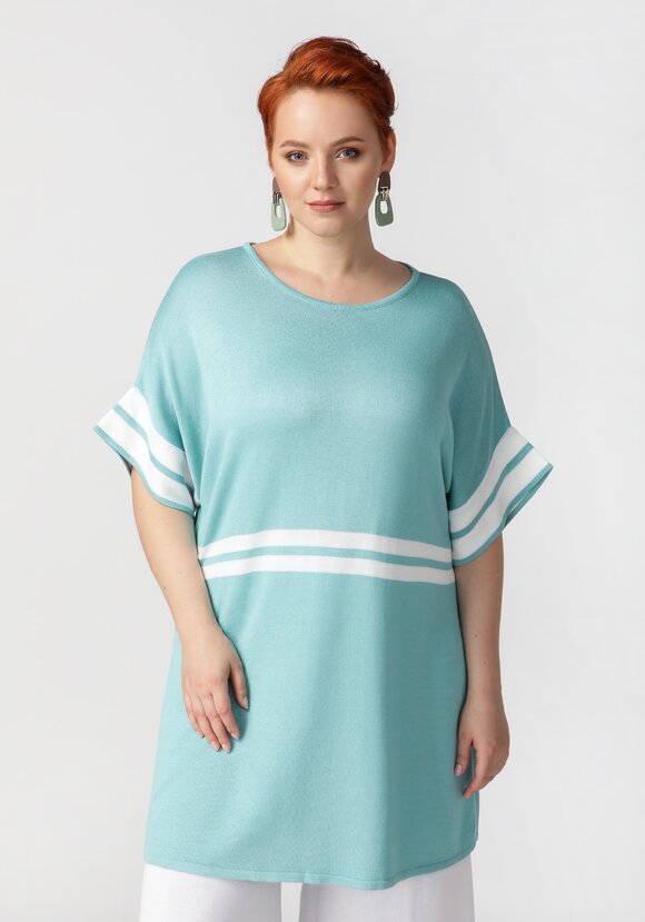 Туника с эффектными полосами шир.  580, рис. 1