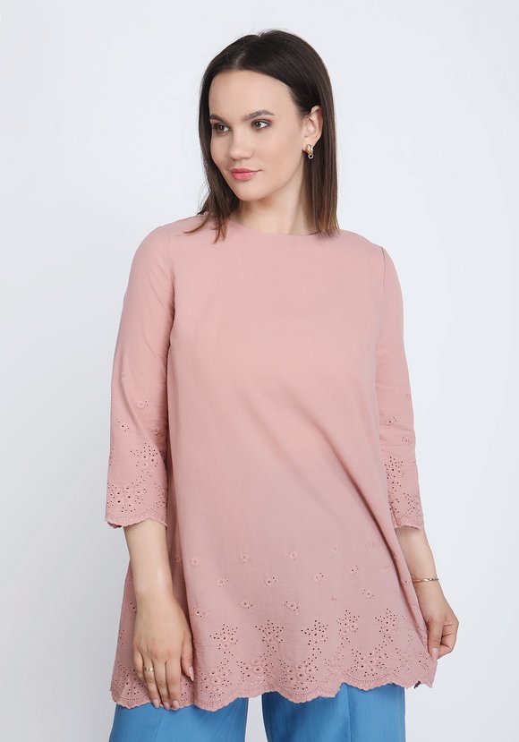 Туника свободного силуэта из шитья шир.  580, рис. 1