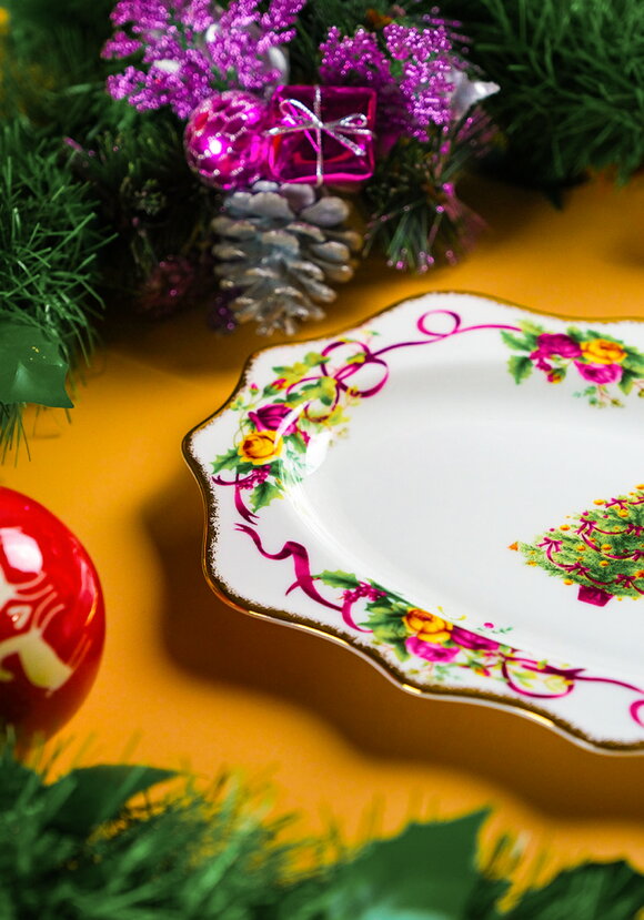 Блюдо из фарфора Алая лента шир.  580, рис. 5