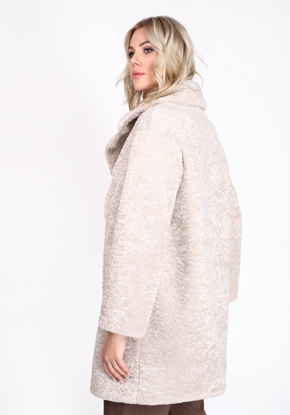 Пальто из эко астрагана шир.  580, рис. 9