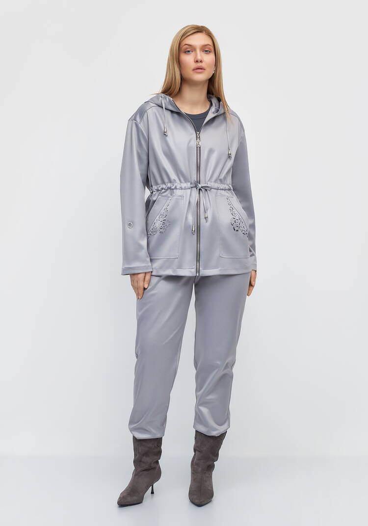 Ветровка с ажурным узором на карманах шир.  750, рис. 2