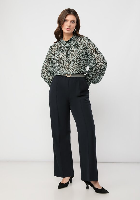 Блуза с принтом леопард шир.  580, рис. 10