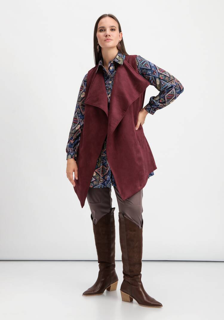 Жилет оверсайз с воротом апаш шир.  750, рис. 9