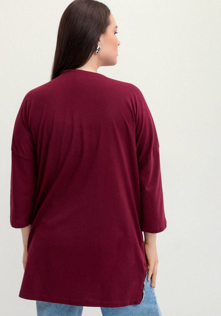 Туника с принтом на груди шир.  750, рис. 44