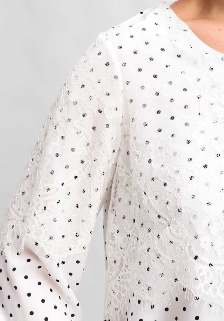 Блуза с кружевом по плечам шир.  750, рис. 25