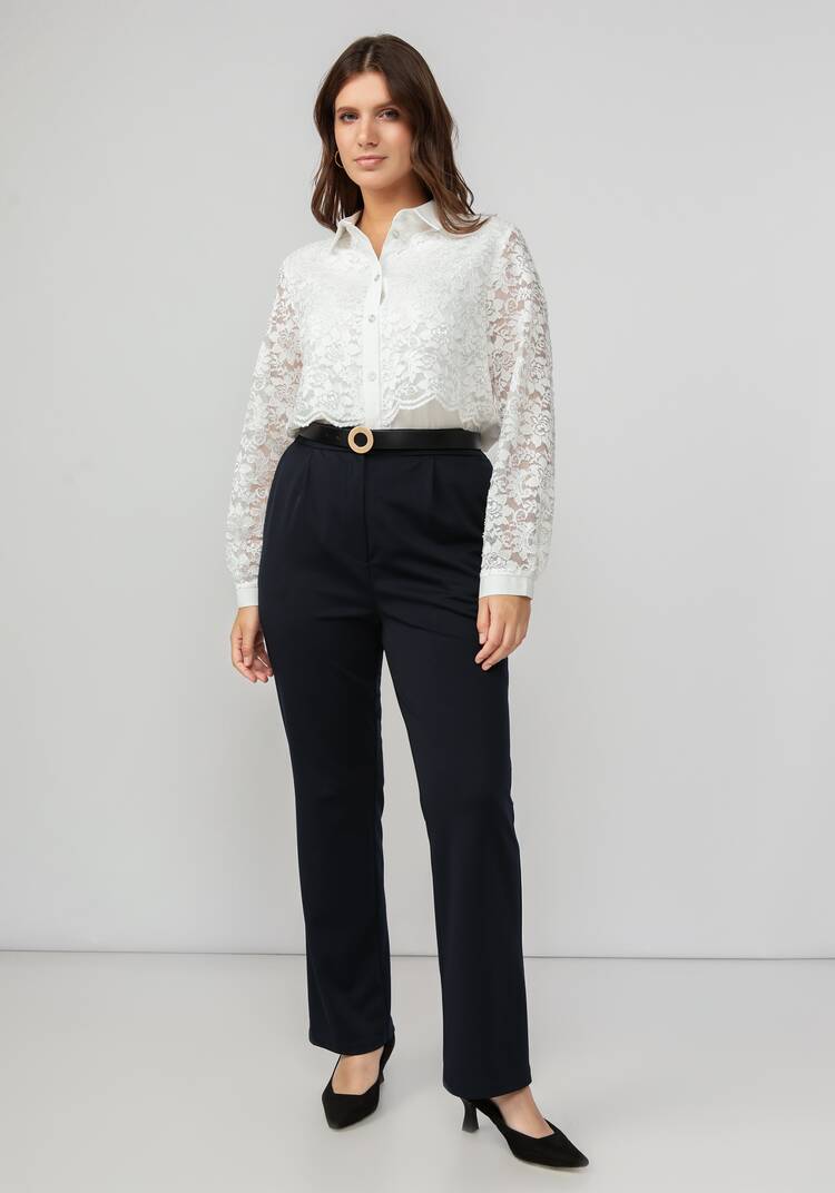 Брюки прямые классические Эмилия шир.  750, рис. 8