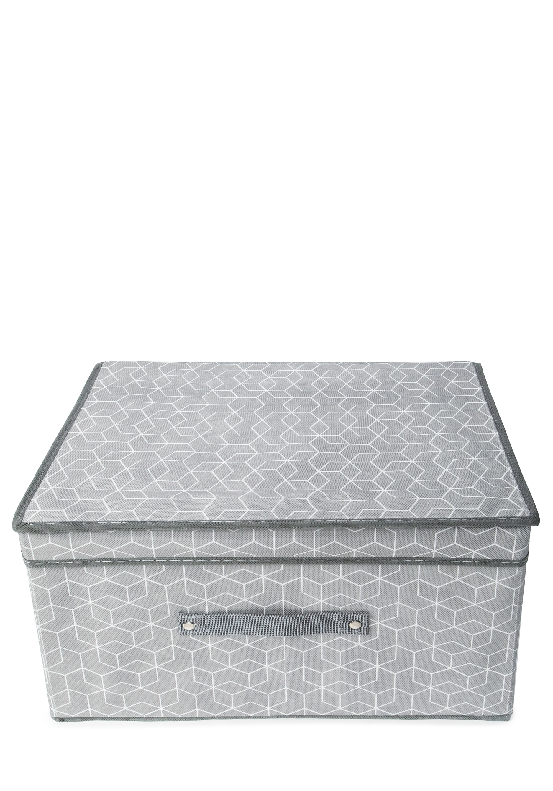 Короб для хранения с крышкой "Милана", цвет серый - фото 1