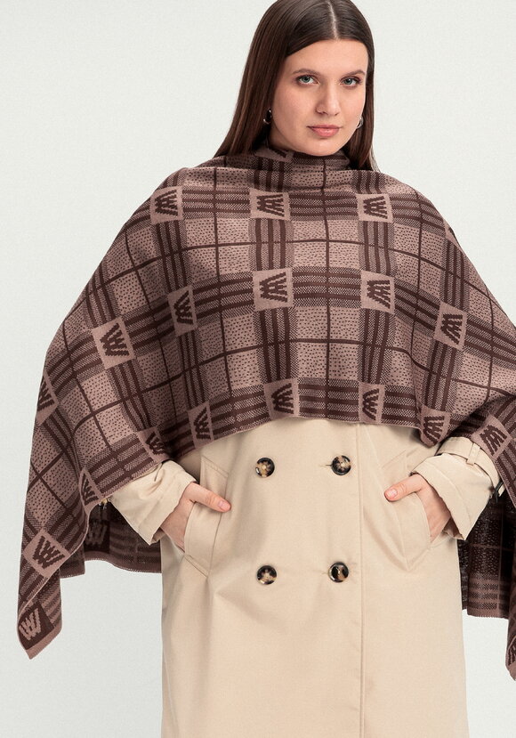 Палантин в клетку с монограммой шир.  580, рис. 6