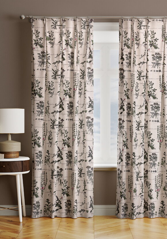 Штора льняная Ботаника шир.  580, рис. 7