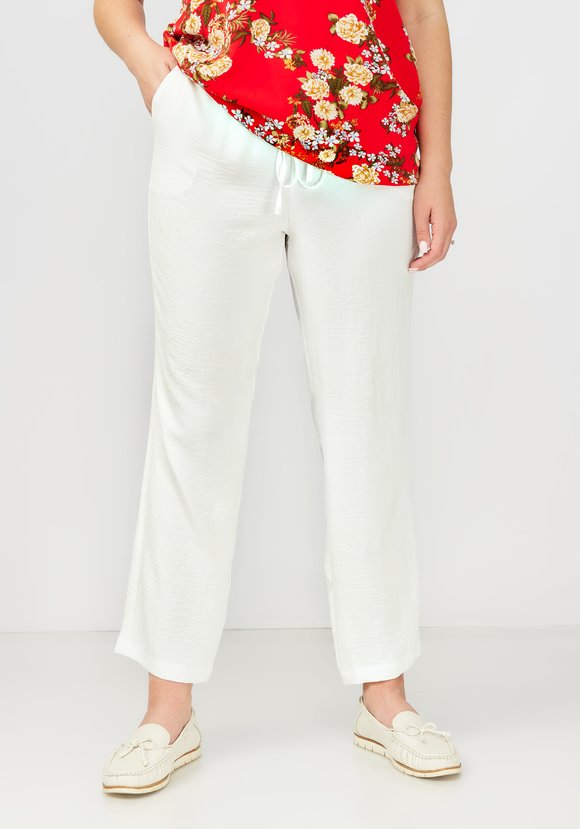 Брюки прямые от бедра с поясом на резинке шир.  580, рис. 21