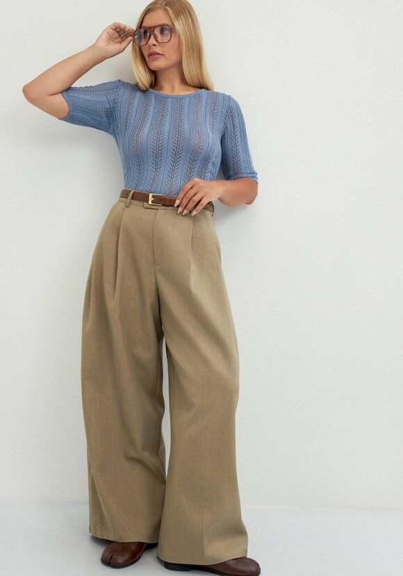 Джемпер с ажурным вертикальным рисунком шир.  580, рис. 16