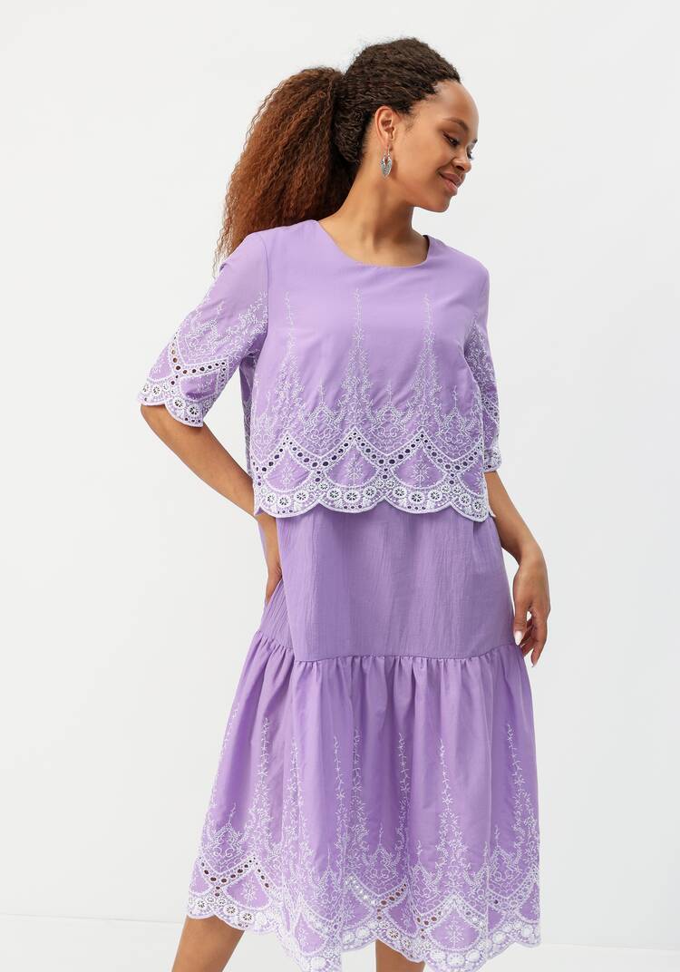 Платье свободного кроя с вышивкой шир.  750, рис. 33