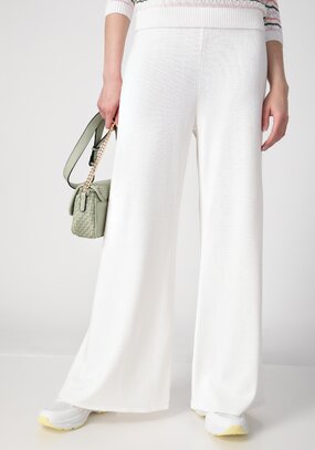 Брюки однотонные высокой посадки