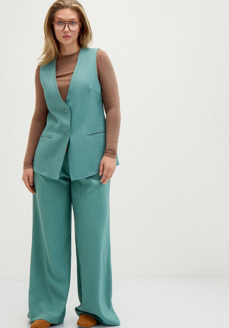 Жилет классический на подкладке шир.  750, рис. 27