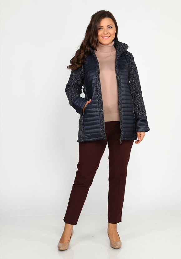 Куртка утепленная приталенная на молнии шир.  580, рис. 4