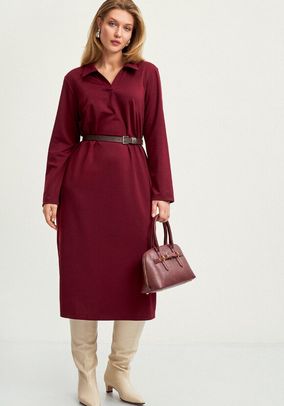 Платье с разрезами по бокам и карманами шир.  580, рис. 17