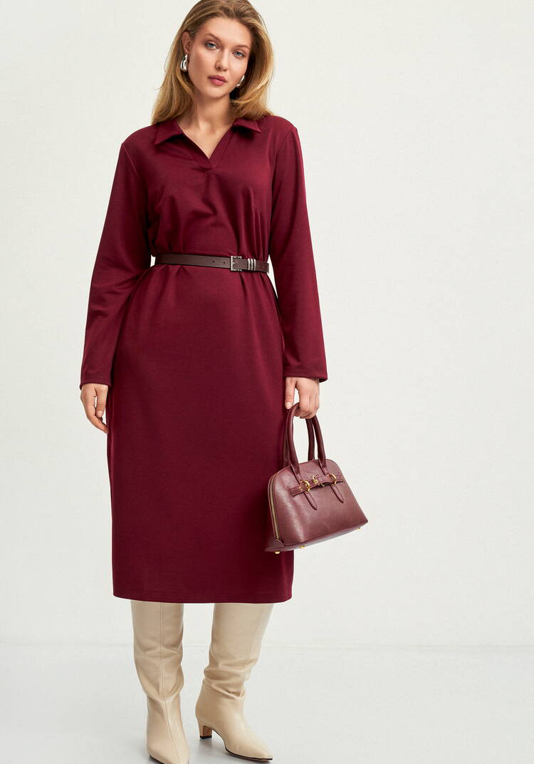 Платье с разрезами по бокам и карманами шир.  750, рис. 17