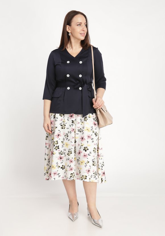 Костюм двойка: жакет и юбка шир.  580, рис. 29