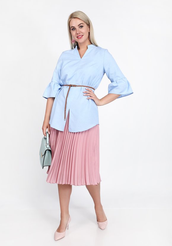 Блуза с расклешенным рукавом А-силуэта шир.  580, рис. 11