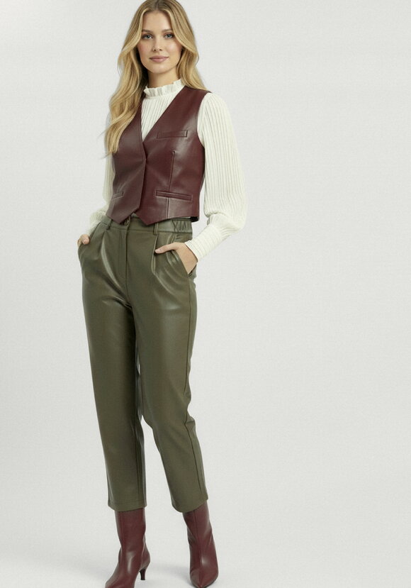 Брюки из эко-кожи Амабель шир.  580, рис. 15