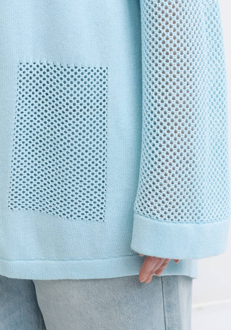 Кардиган оригинальной вязки прямого кроя шир.  750, рис. 6