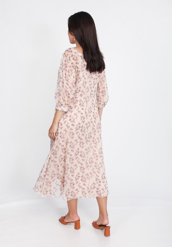 Платье шифоновое с V-образным вырезом шир.  580, рис. 2