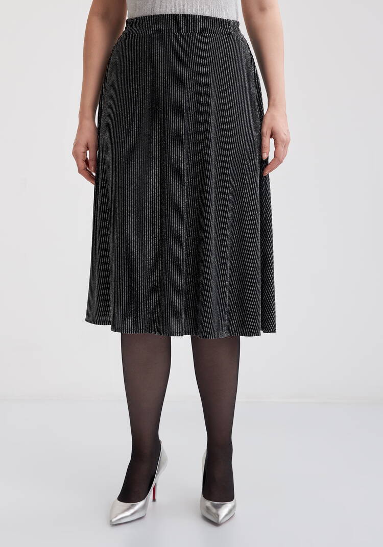 Юбка полусолнце с люрексом шир.  750, рис. 9