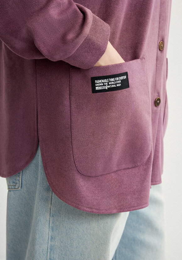 Блуза утепленная на пуговицах шир.  580, рис. 7