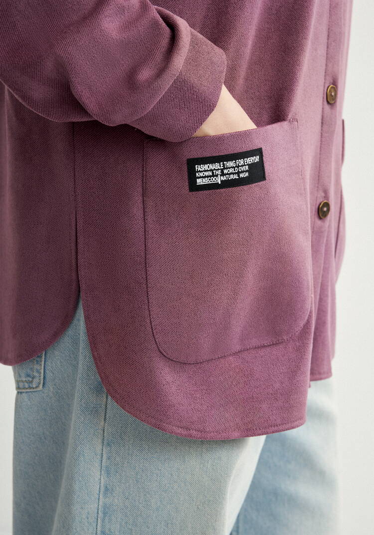 Блуза утепленная на пуговицах шир.  750, рис. 7