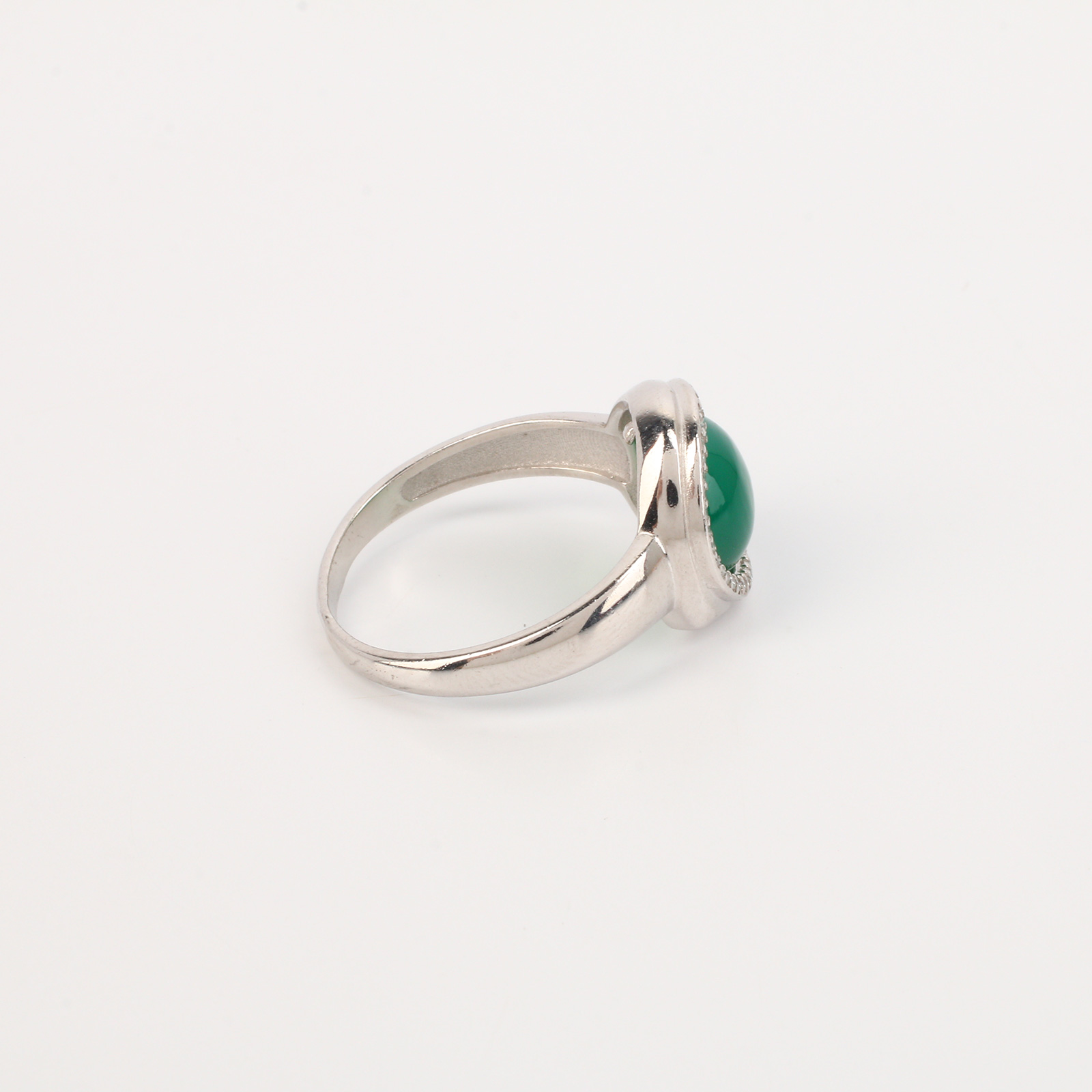 Серебряное кольцо "Изумрудная бездна" AQUAMARINE, размер 18 - фото 3