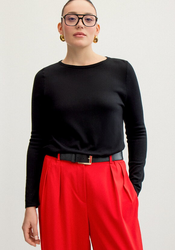 Джемпер базовый однотонный шир.  580, рис. 15