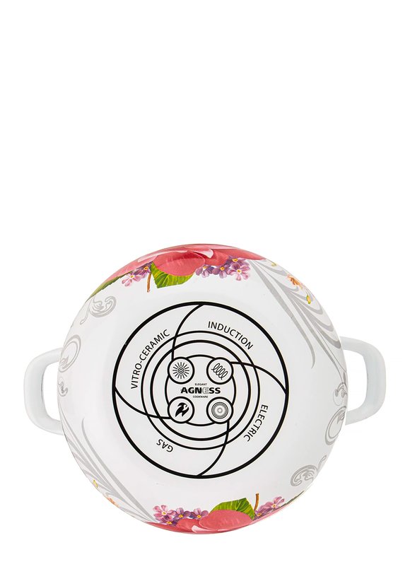 Кастрюля эмалированная Пленительная роза шир.  580, рис. 15