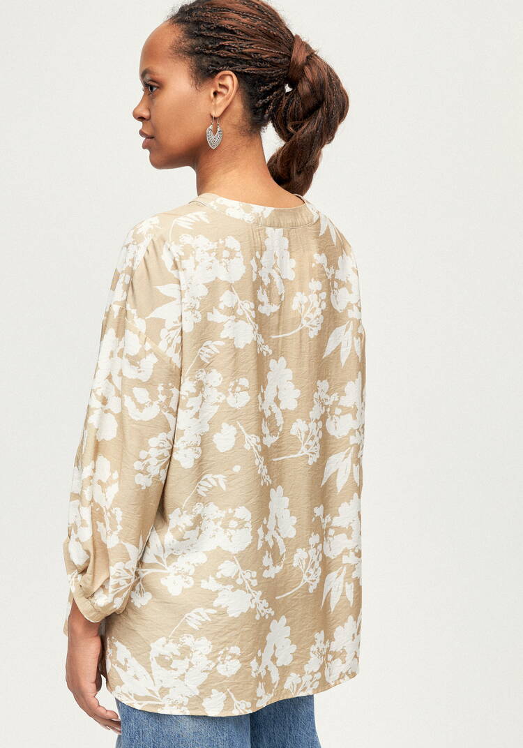 Блуза изо льна с принтом Эмилия шир.  750, рис. 3