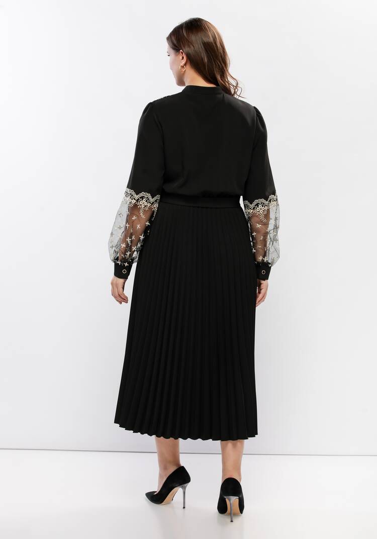 Платье с ажурным кружевом шир.  750, рис. 28