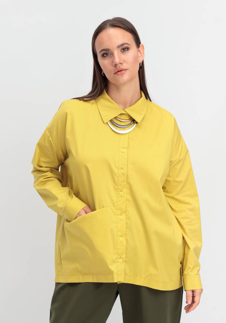 Рубашка с объемным карманом шир.  750, рис. 7