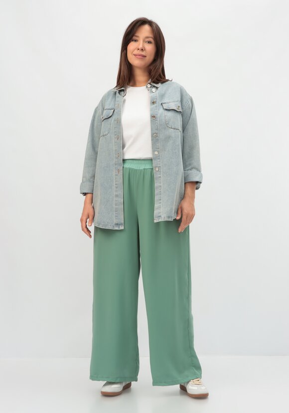 Брюки с резинкой на талии прямые шир.  580, рис. 16