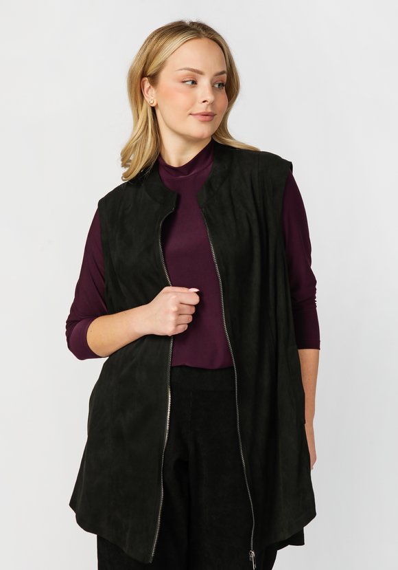 Жилет замшевый Бетти шир.  580, рис. 1