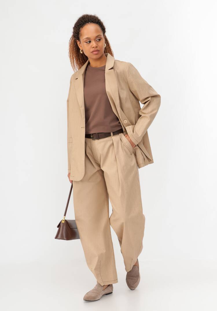 Пиджак изо льна однобортный шир.  750, рис. 14