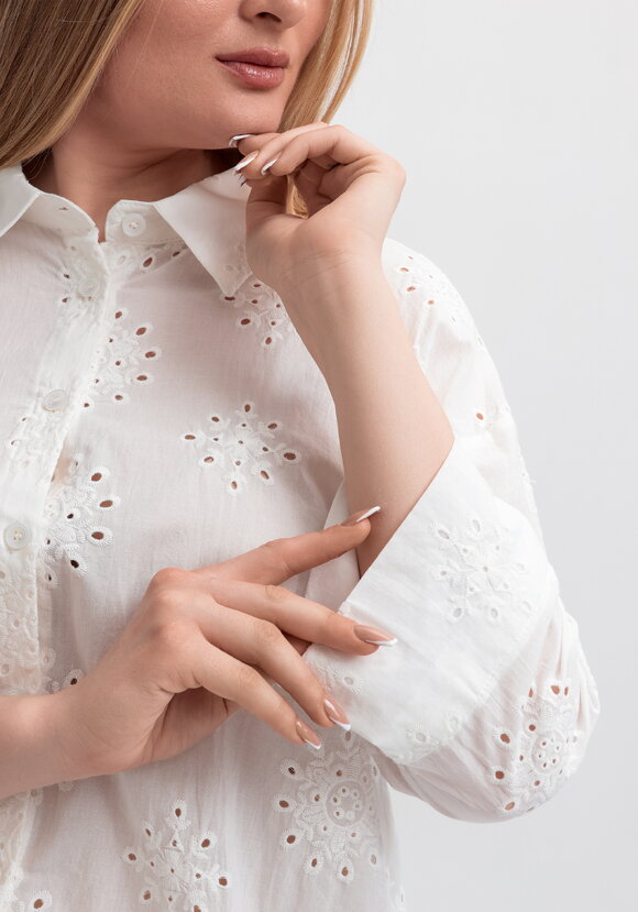 Блуза свободного кроя с шитьем шир.  580, рис. 5