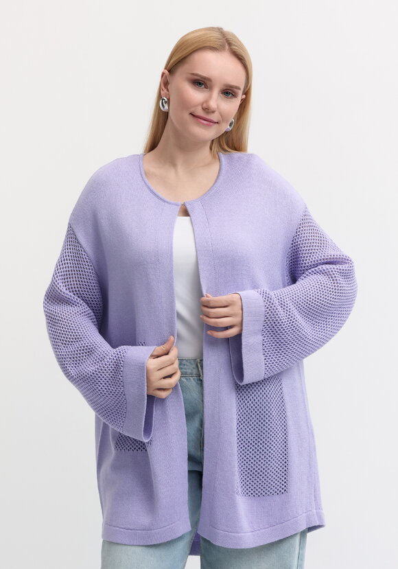 Кардиган оригинальной вязки прямого кроя шир.  580, рис. 7