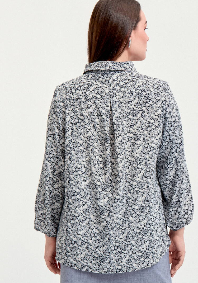 Блуза со складкой по спинке шир.  750, рис. 3