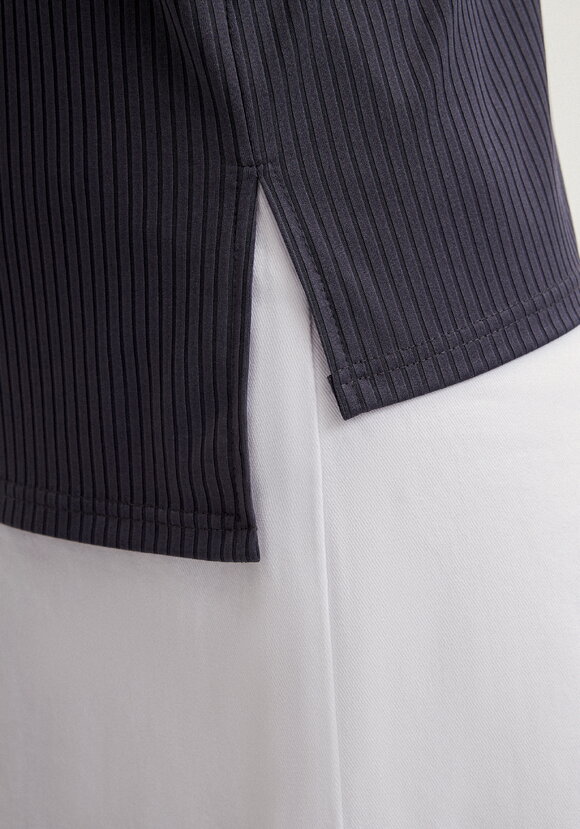 Поло с отложным воротником в рубчик шир.  580, рис. 14