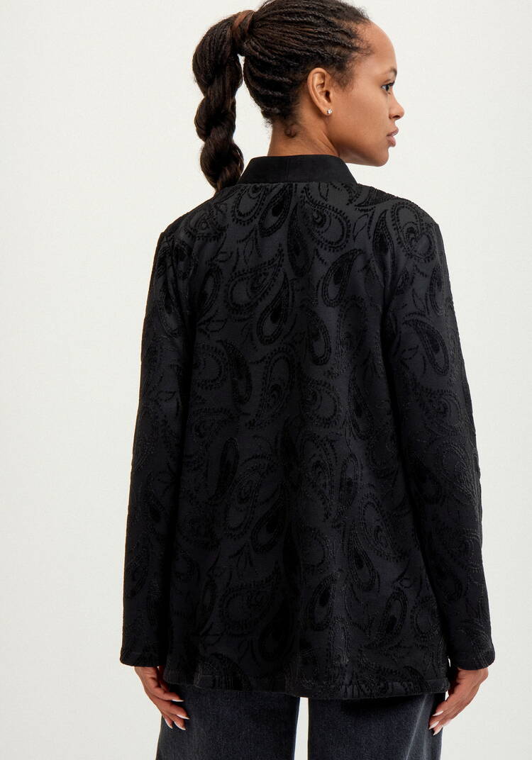 Кардиган из жаккардового трикотажа шир.  750, рис. 12