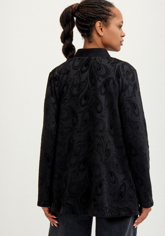 Кардиган из жаккардового трикотажа шир.  580, рис. 12