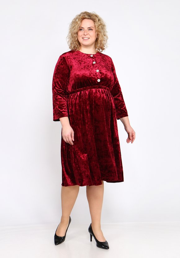 Платье из мраморного велюра шир.  580, рис. 14