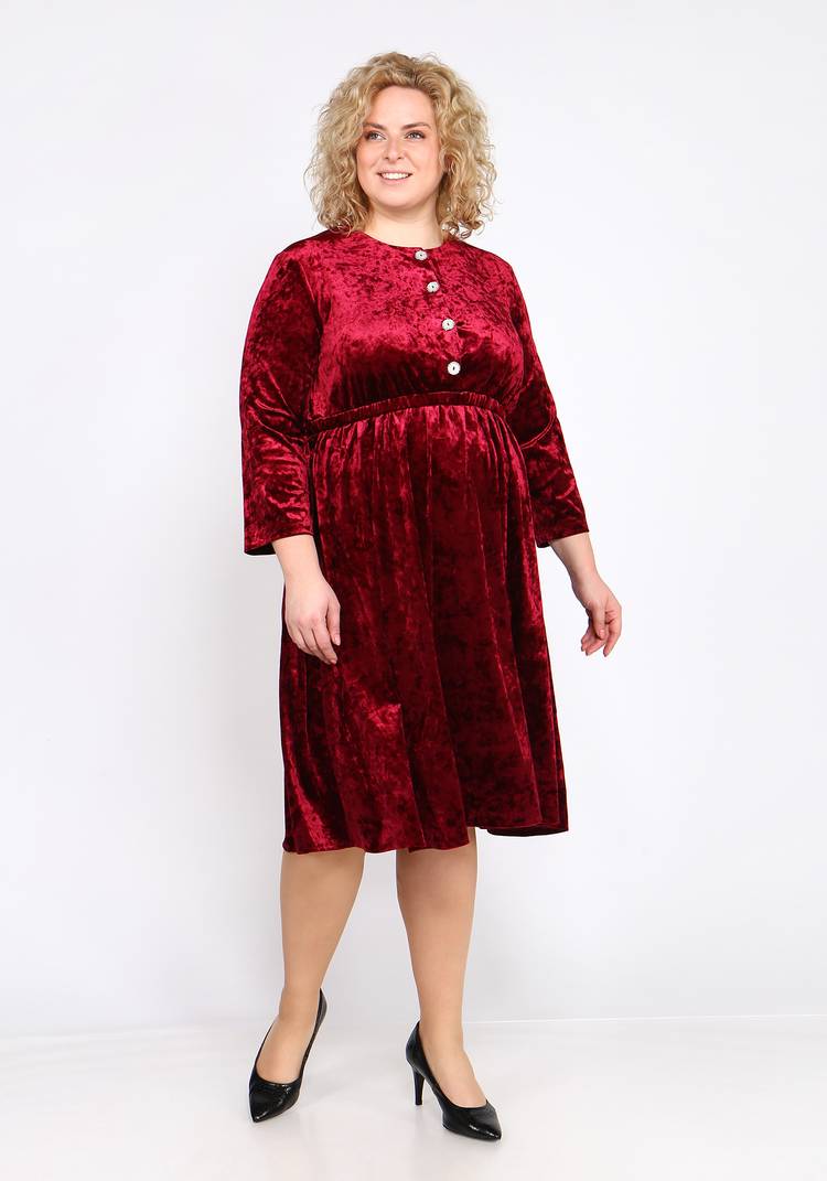 Платье из мраморного велюра шир.  750, рис. 14