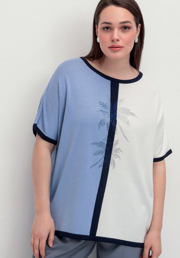 Блуза Ассие шир.  580, рис. 4